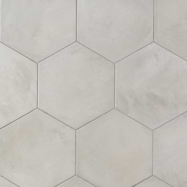 Ava Sabbia Gray 8" Hexagon Matte Porcelain Tile
