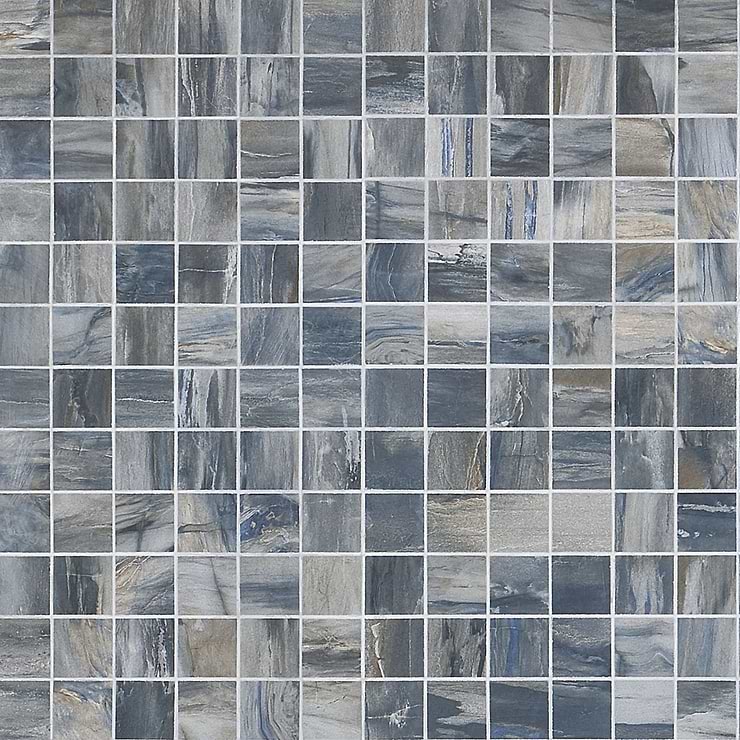 Petrawood Blue 2x2 Matte Porcelain Mosaic Tile