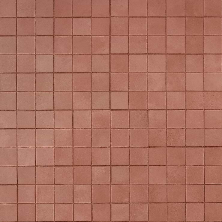 Clay Grace Red 2x2 Matte Porcelain Mosaic Tile