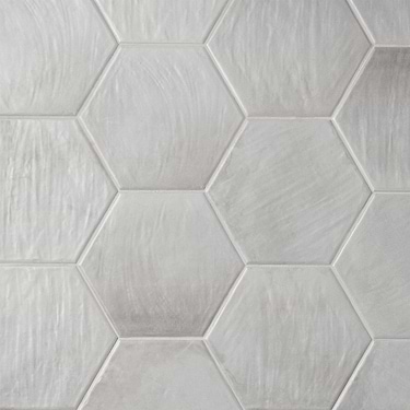 Kaleko Cement Gray 8" Hexagon Matte Porcelain Tile 