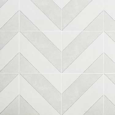 Auteur Diagonals Ash Gray 9X9 Matte Porcelain Tile: Pattern 1