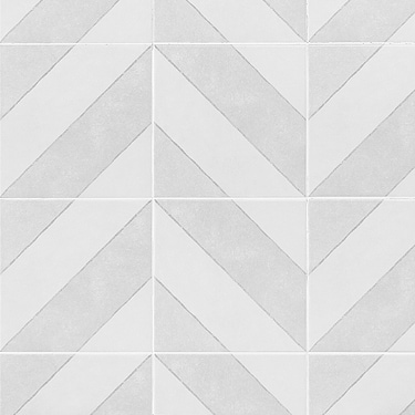 Auteur Diagonals Ash Gray 9X9 Matte Porcelain Tile: Pattern 4