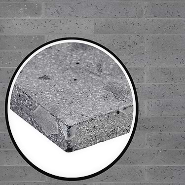 Mancala  Smoke Gray 3x16 Matte Terrazzo Tile 