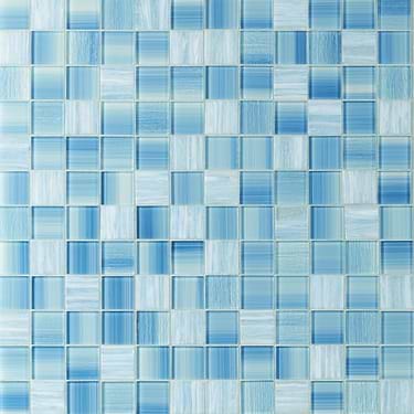 Marley Sea Blue 2x2 Polished Glass Mosaic