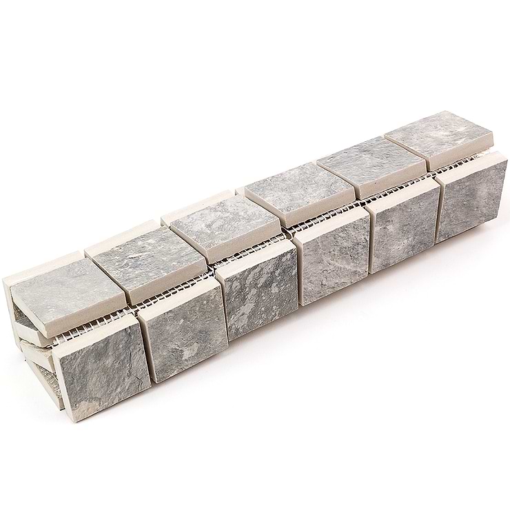 Litchfield Silver Mosaic Porcelain Tile 