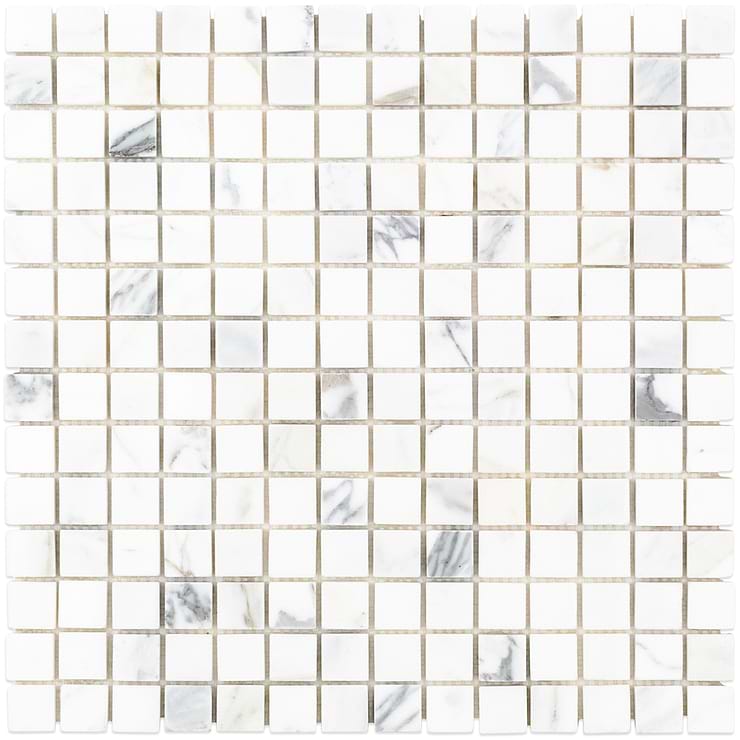 Calacatta 3/4x3/4 Squares Polished Marble Tile 