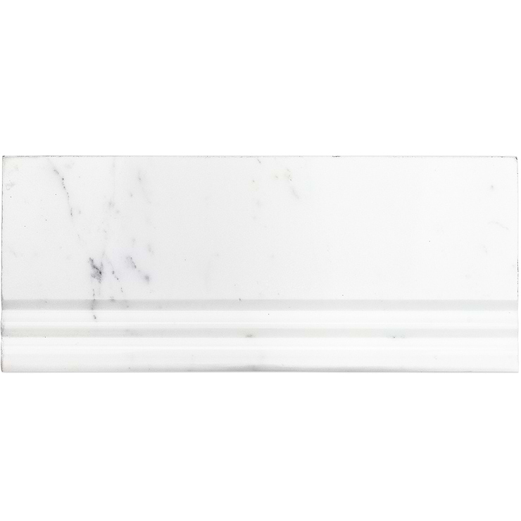 Asian Statuary 5x12 Marble Base Molding Liner; in Asian Statuary Asian Statuary; for Backsplash, Kitchen Wall, Wall Tile, Bathroom Wall; in Style Ideas Art Deco, Beach, Classic, Contemporary, Craftsman, Farmhouse, Industrial, Mid Century, Modern, Traditional, Transitional, Whimsical