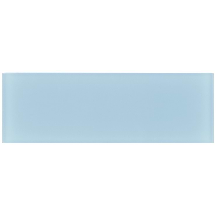 Loft Blue Gray 4x12 Frosted Glass Tile