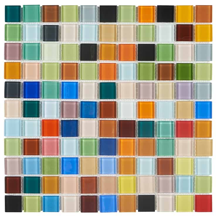 Fruit Platter 1x1 Glass Polished Mosaic Tile