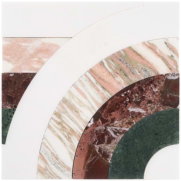 Arc Horizontal Passion 12x12 Polished Marble by Elizabeth Sutton