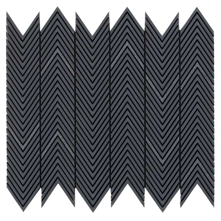 Sound Tempo Silver Resin Mosaic Tile