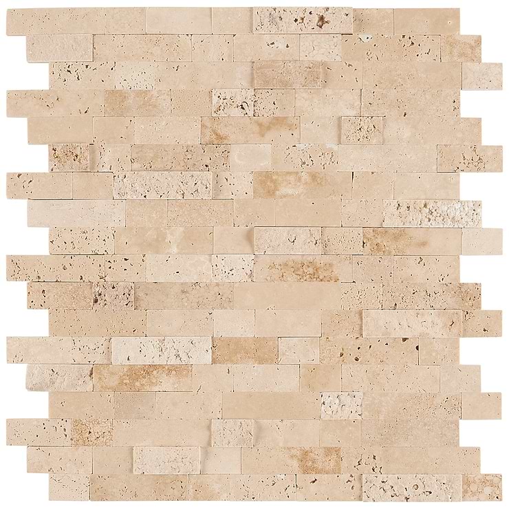 Mini Brick LPS Crema Beige Peel & Stick Self Adhesive Polished Stone Mosaic Tile