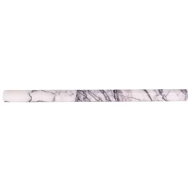 Lilac White 1x12 Polished Pencil Molding