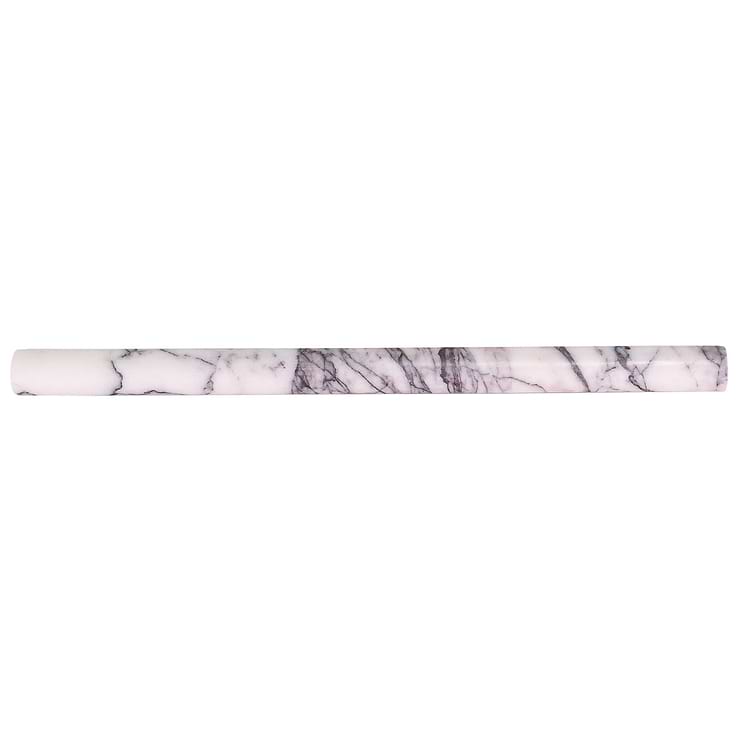 Lilac White 1x12 Polished Pencil Molding