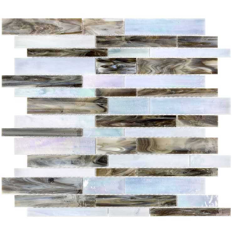 Matchstix Raging Sea Stained Glass Mosaic Tile 
