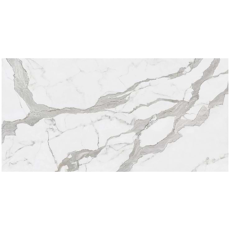 TileBarXL Marmi Slim Bernini Classico 30" x 60" Polished Porcelain Slab