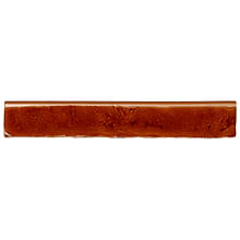Wabi Sabi Honey Brown 1.5x9 Crackled Glossy Ceramic Bullnose