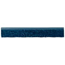 Wabi Sabi Sapphire Blue 1.5x9 Crackled Glossy Ceramic Bullnose