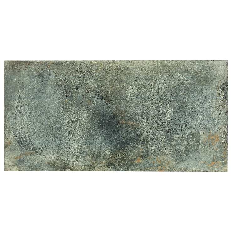 Angela Harris Flatiron Aquamarine 12x24 Semi-Polished Porcelain Tile