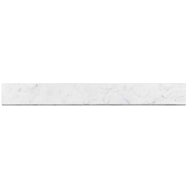 Marble Tech Bianco Gioia 3x24 Matte Porcelain Bullnose