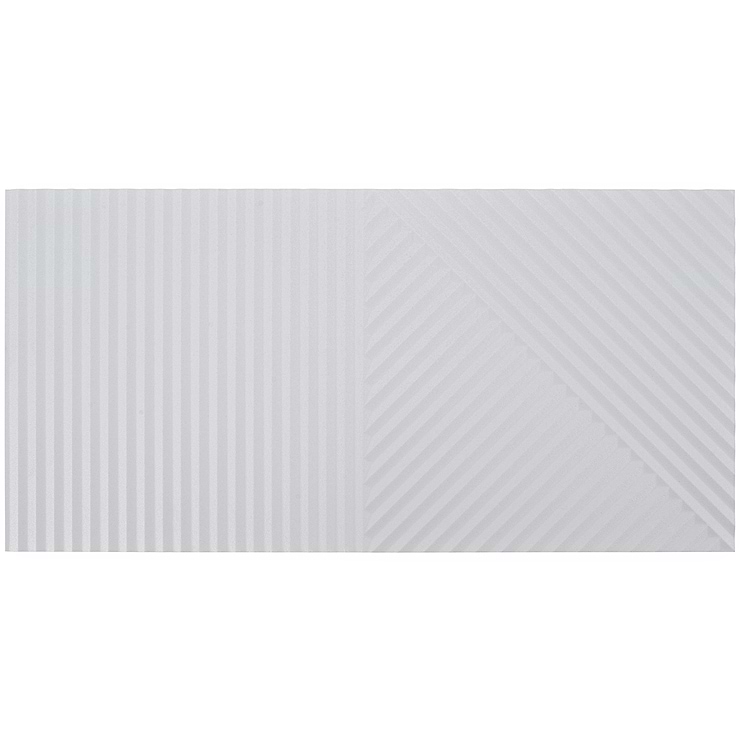 Renzo Grigio Gray 3D Matte Porcelain 12x24 Tile