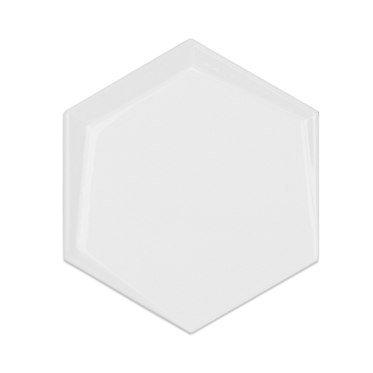 Exagoni Stive Blanco Brillo Hexagon Ceramic Tile