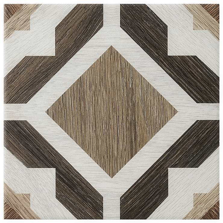 Delancey Starwood Oak Brown 8x8 Matte Porcelain Tile