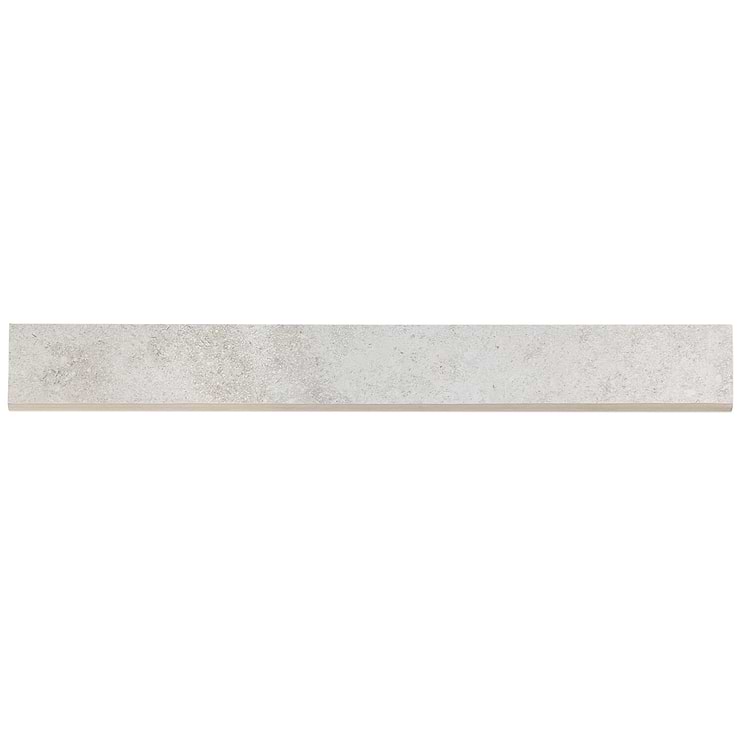 Basic Cement Grigio 3x24 Porcelain Bullnose; in Gray Porcelain; for Backsplash, Bathroom Wall