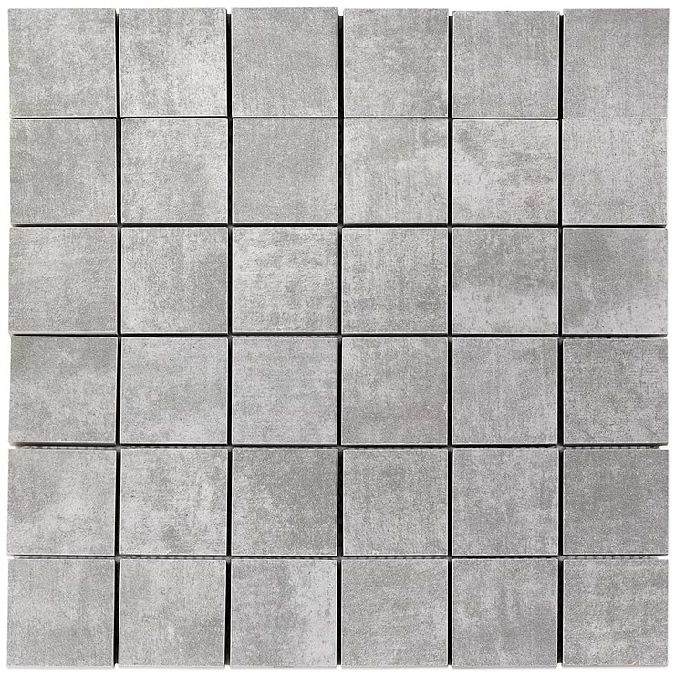 Basic Cement Grigio 2x2 Matte Porcelain Mosaic Tile