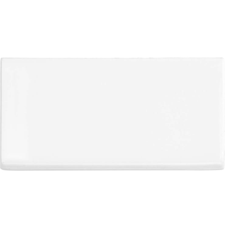 Basic White Polished 6-inch Bullnose