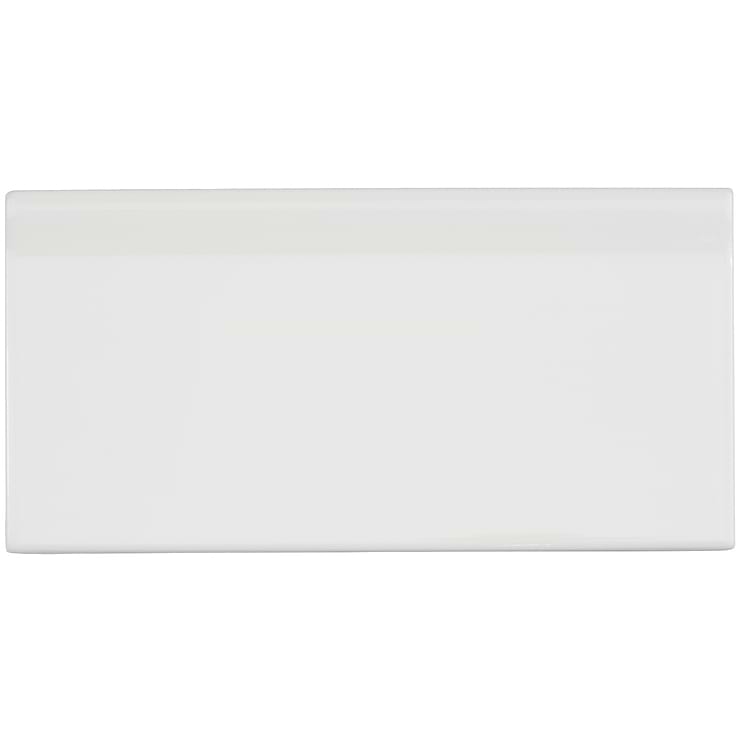 Vivir Panna 4x8 Polished Ceramic Base Molding 