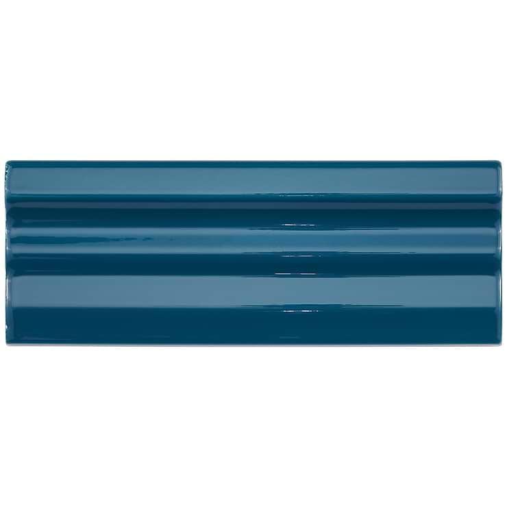 Vivir Avocado 3x8 Polished Ceramic Chair Rail Liner 