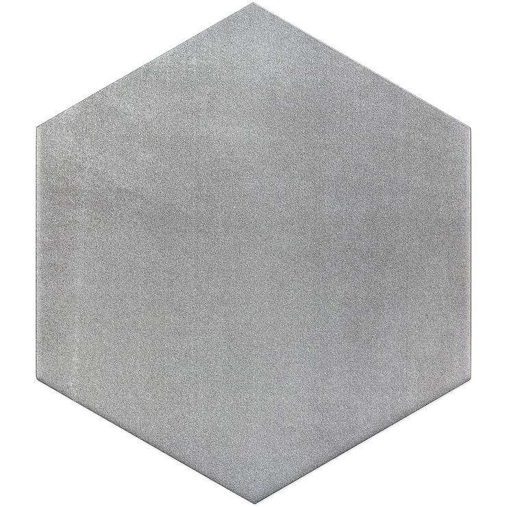 Paige Grigio 10" Hexagon Matte Cement Look Porcelain Tile