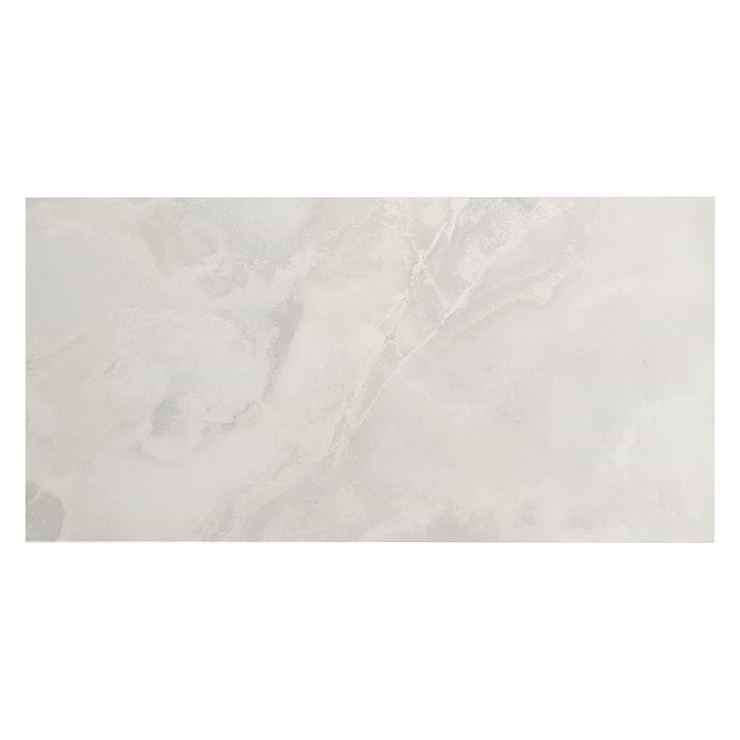 Jewel Onyx White 24x48 Polished Porcelain Tile