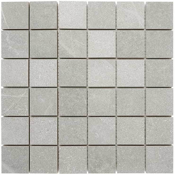 Fordham Grigio Gray 2X2 Matte Porcelain Mosaic; in Gray Porcelain ; for Backsplash, Floor Tile, Kitchen Floor, Kitchen Wall, Wall Tile, Bathroom Floor, Bathroom Wall, Shower Wall, Shower Floor, Outdoor Floor, Outdoor Wall, Commercial Floor; in Style Ideas Classic, Craftsman, Farmhouse, Industrial, Modern, Rustic, Transitional