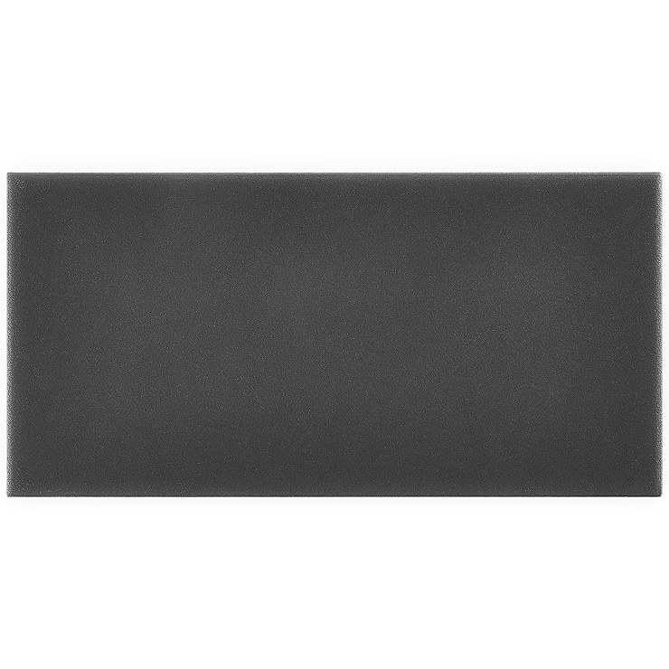 Stacy Garcia Maddox Charcoal Black 4x8 Matte Ceramic Subway Wall Tile
