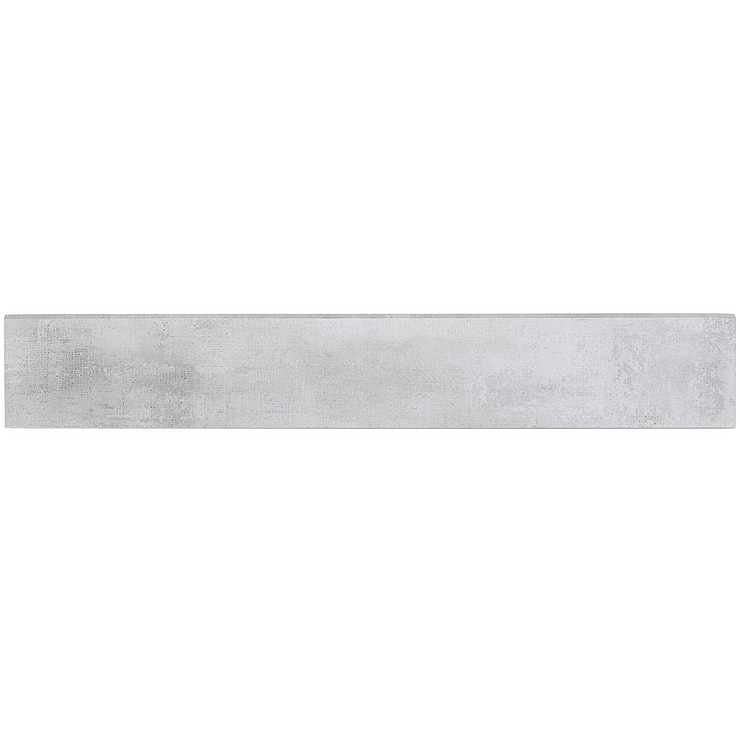 Holland  Fog Medium Gray 4x24 Matte Porcelain Bullnose; in Gray Porcelain ; for Backsplash, Bathroom Wall, Shower Wall, Shower Floor