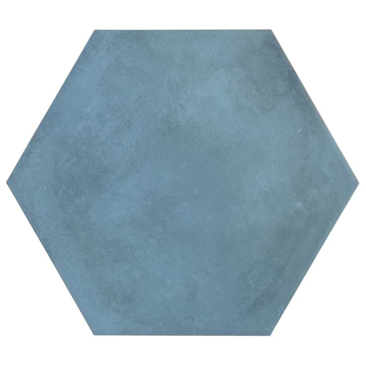Ava Blue Ocean 8" Hexagon Matte Porcelain Tile