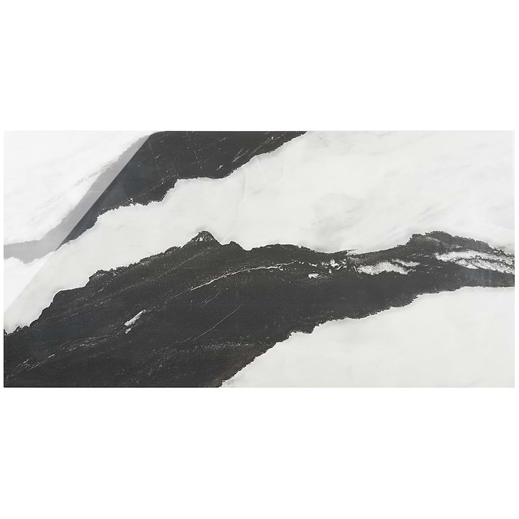 DreamStone Panda White 24x48 Polished Porcelain Tile