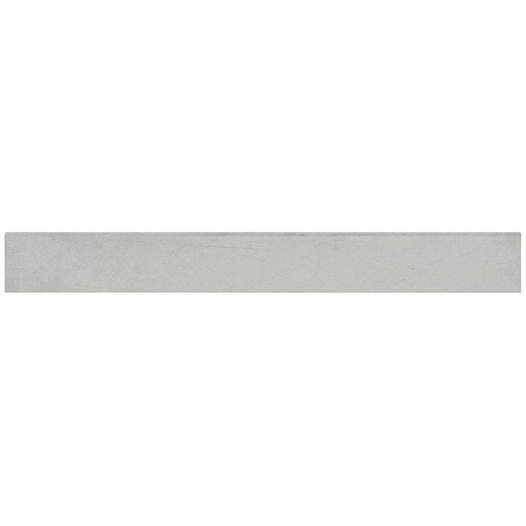 Bond Nimbus Silver 3x24 Matte Porcelain Bullnose; in Silver Porcelain; for Backsplash, Floor Tile, Kitchen Floor, Kitchen Wall, Wall Tile, Bathroom Floor, Bathroom Wall, Shower Wall, Shower Floor, Outdoor Floor, Outdoor Wall, Commercial Floor, Pool Tile; in Style Ideas Classic, Contemporary, Industrial, Mid Century, Modern, Traditional, Transitional; released 2023; new, trends