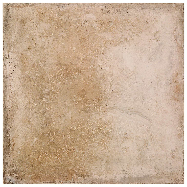 Seville Delfi Dark Beige 24x24 Travertine Look Matte Porcelain Tile