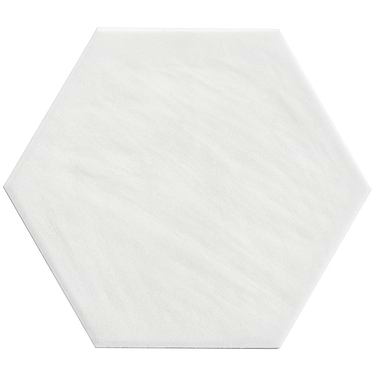 Kaleko Natural White 8" Hexagon Matte Porcelain Tile