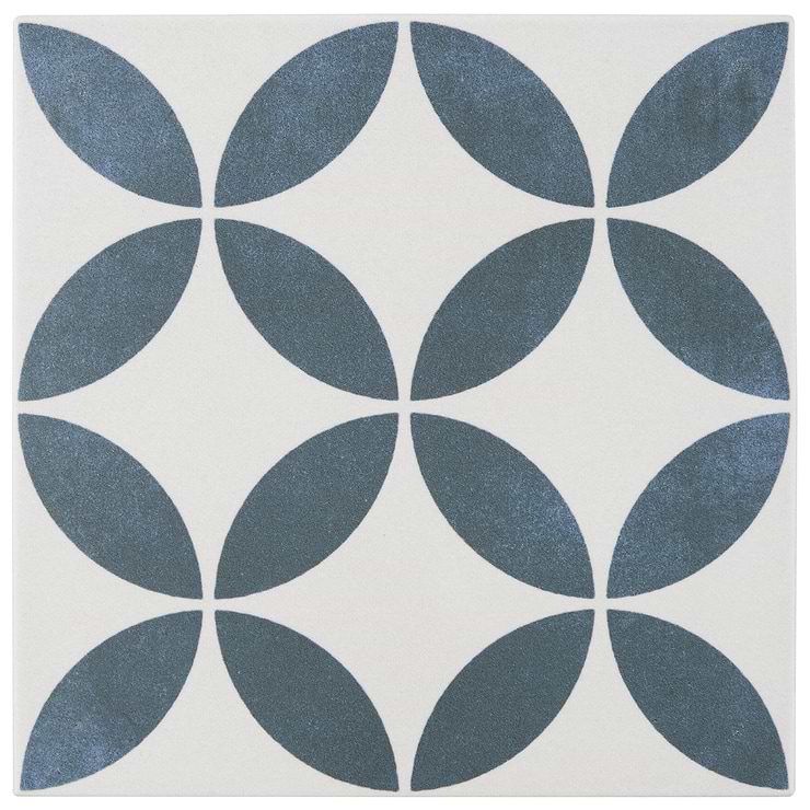 Lapaz White Petals 9x9 Matte Porcelain Tile