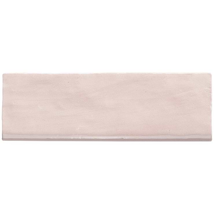 Portmore Pink 3x8 Glazed Ceramic Bullnose 