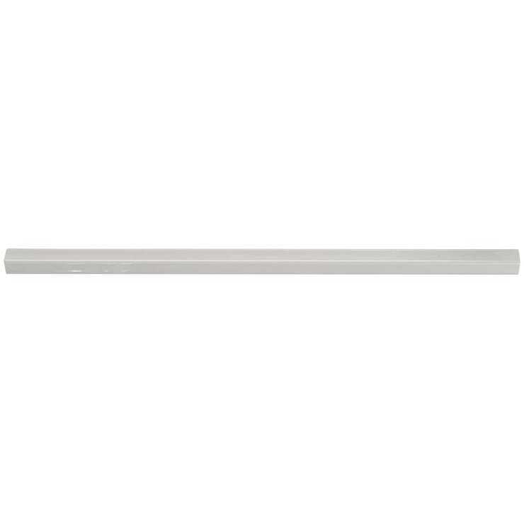 Bellami  Grigio 1/2x10 Glossy Ceramic Pencil Liner; in Gray  Ceramic ; for Backsplash, Kitchen Wall, Wall Tile, Bathroom Wall, Shower Wall, Outdoor Wall; in Style Ideas Beach, Classic, Contemporary, Cottage, Craftsman, Farmhouse, Industrial, Mid Century, Modern, Traditional, Transitional