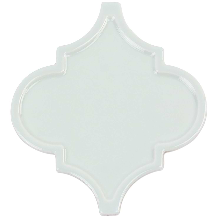 Byzantine Arabesque Alice Blue Ceramic Wall Tile