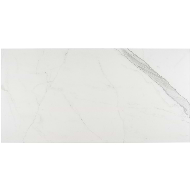 TileBarXL Marmi Slim Bianco Venato Honed 24"x48 Polished Porcelain Tile 