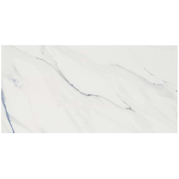 Calacatta Azur 12x24 Polished Porcelain Tile