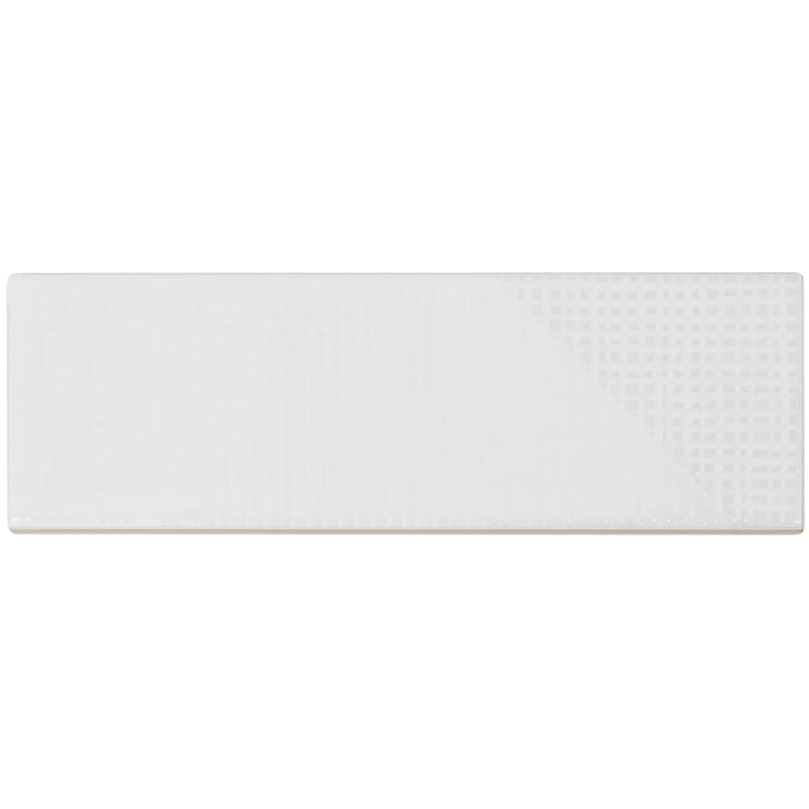 Enigma White 2x8 Polished Ceramic Tile