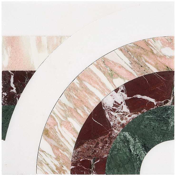 Arc Passion 12x12 Polished Marble By Elizabeth Sutton: Pattern 9